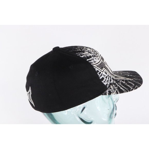 Vintage Tap Out MMA Fighting Spell Out Flex Fit Fitted Hat Cap Black Size Small - Picture 5 of 7